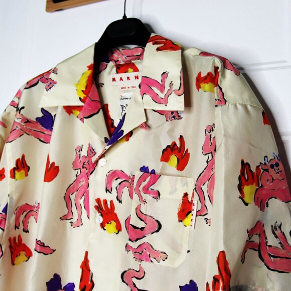 BNWT SS23 MARNI x FLAMINIA VERONESI DEVIL SHIRT 50 - Picture 4 of 11